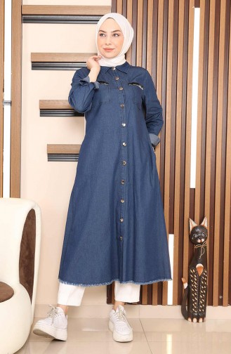 Dark Blue Jeans Tunics 14525