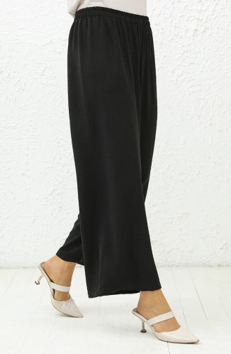 Aerobin Fabric wide Leg Trousers 0045-01 Black 0045-01