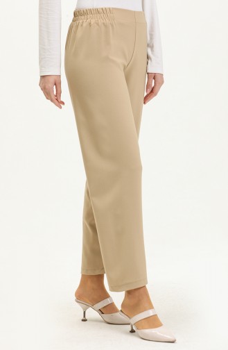 Elastic Waist Pants 1983-18 Milk Brown 1983F-08