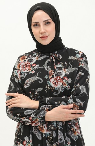 Black İslamitische Jurk 91823-01