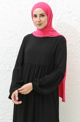 Robe Plissée 1866-01 Noir 1866-01