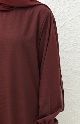 Robe Volantes 0007A-01 Bordeaux 0007A-01