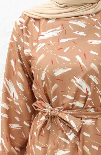 Robe à Motifs 0009-02 Tabac 0009-02