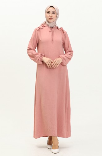 Dusty Rose İslamitische Jurk 0038-01