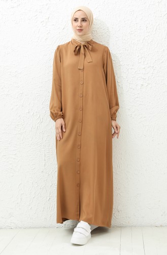 Robe Col Cravate 24Y8860-01 Café au Lait  24Y8860-01