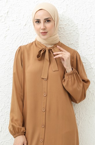 Robe Col Cravate 24Y8860-01 Café au Lait  24Y8860-01