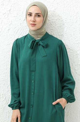 Robe Col Cravate 24Y8860-02 Vert Emeraude  24Y8860-02