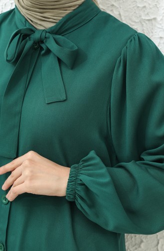 Robe Col Cravate 24Y8860-02 Vert Emeraude  24Y8860-02