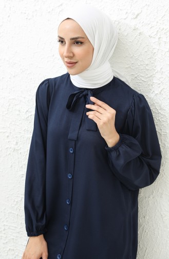 Robe Col Cravate 24Y8860-04 Bleu Marine  24Y8860-04