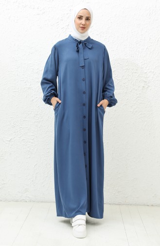 Robe Col Cravate 24Y8860-06 İndigo 24Y8860-06