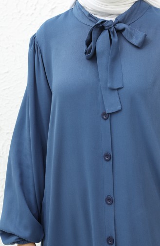 Robe Col Cravate 24Y8860-06 İndigo 24Y8860-06