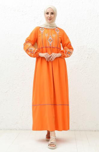 Embroidered Dress 24Y8924-05 Orange 24Y8924-05