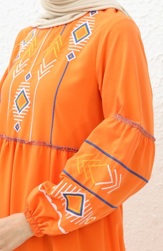 Embroidered Dress 24Y8924-05 Orange 24Y8924-05