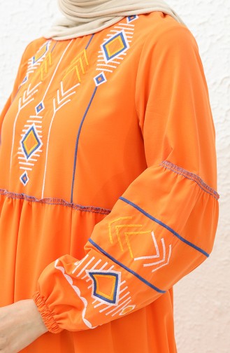 Embroidered Dress 24Y8924-05 Orange 24Y8924-05