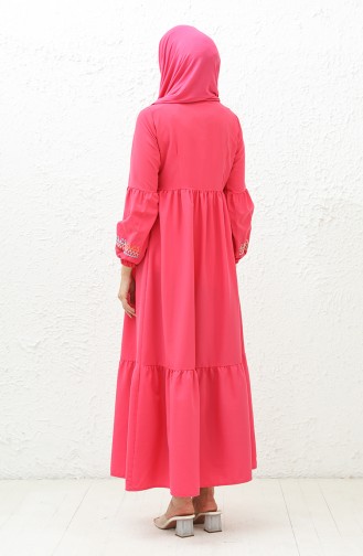 Besticktes Kleid 24Y8968-05 Fuchsia 24Y8968-05