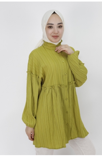 Oil Green Overhemdblouse 71098-01