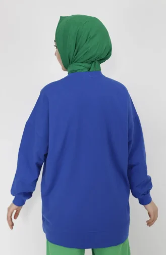 Saks-Blau Pulli 23008-01