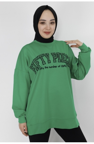 Sweatshirt Vert 23008-02
