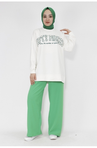 Ecru Sweatshirt 23008-03