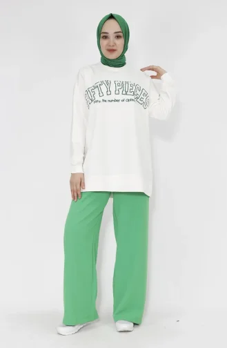 Ecru Sweatshirt 23008-03