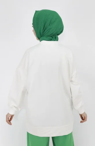 Ecru Sweatshirt 23008-03