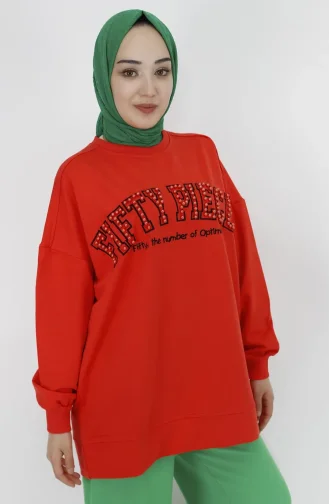 Orange Sweatshirt 23008-04