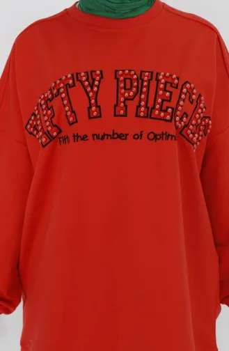 Orange Sweatshirt 23008-04