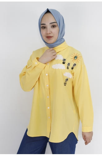 Yellow Overhemdblouse 23186-01