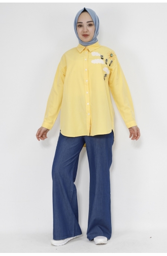 Yellow Overhemdblouse 23186-01