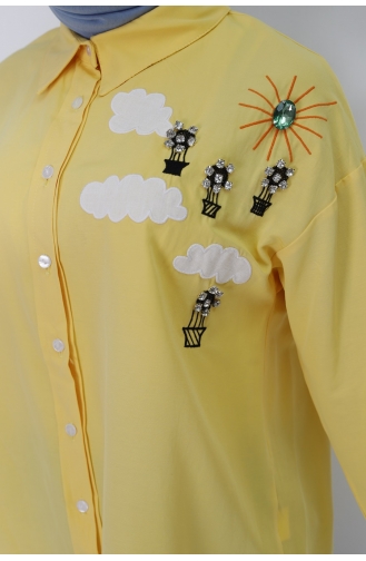 Yellow Overhemdblouse 23186-01