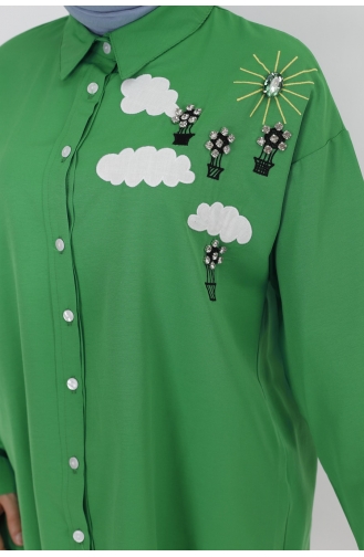 قميص أخضر حشيشي 23186-04