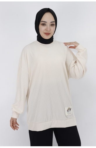 Ecru Sweatshirt 30427-03