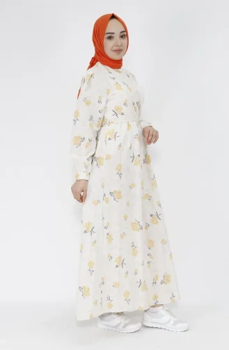 Yellow Hijab Dress 71100-01