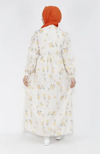 Yellow Hijab Dress 71100-01