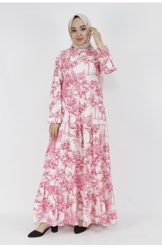 Fuchsia Hijab Kleider 71096-02