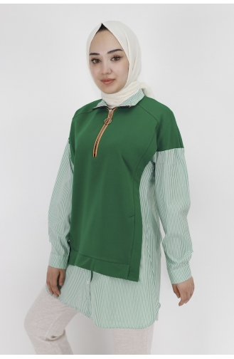 Sweatshirt Vert 71085-02