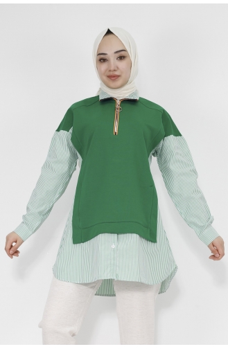 Sweatshirt Vert 71085-02