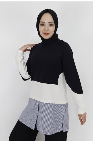 Dunkelblau Pulli 71086-03