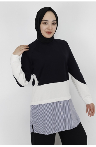 قميص رياضي أزرق كحلي 71086-03