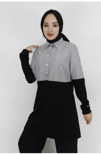 قميص رياضي أسود 71089-02