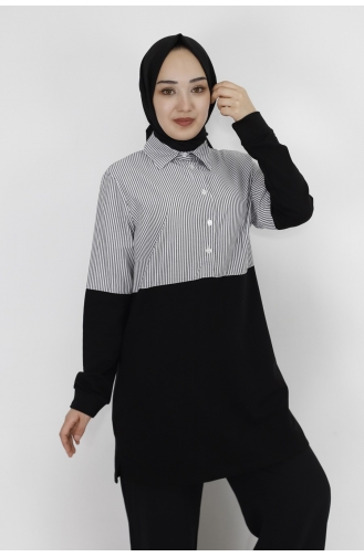 قميص رياضي أسود 71089-02