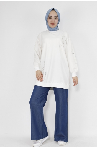 Sweatshirt Ecru 2081-02