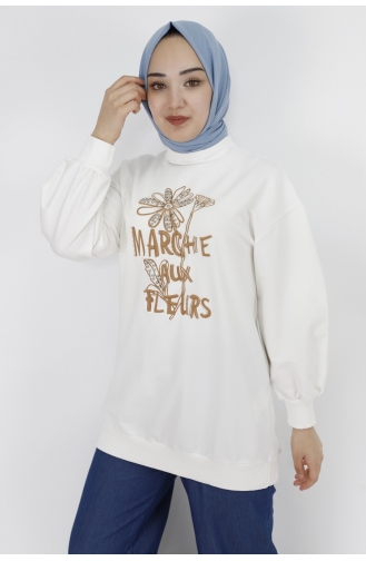 Sweatshirt Blanc 71105-02