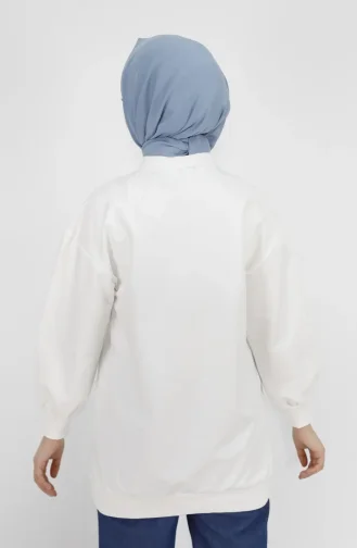 Sweatshirt Blanc 71105-02