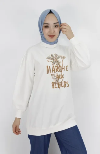 Sweatshirt Blanc 71105-02