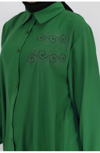 Green Overhemdblouse 10201-02