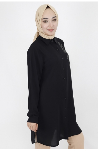 Black Overhemdblouse 10377-05