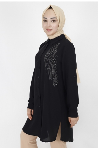 Black Overhemdblouse 10377-05