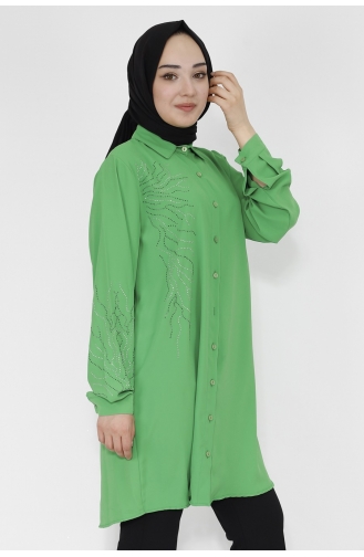 Green Overhemdblouse 10268-03