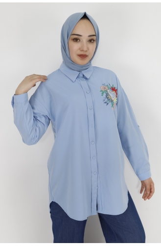 Blue Overhemdblouse 23173-01